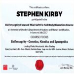 The BioTensegrity Dissection Course 2017 of Course